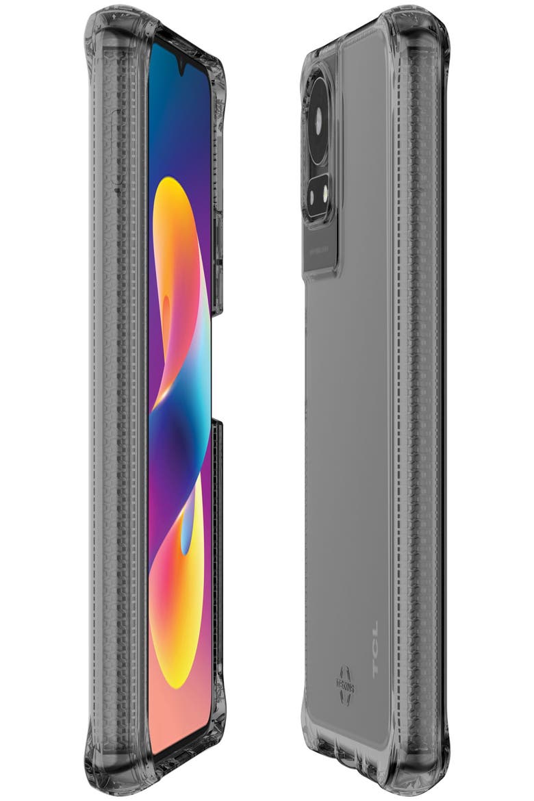 Spectrum_R Clear Case for TCL Scarab Pro, Alternate, color, Black