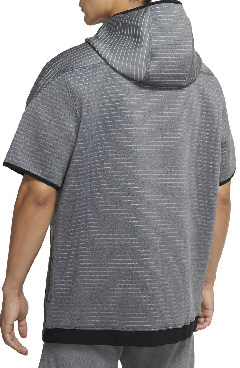 Nike Pro Hooded Half Zip Spacer Knit Shirt, Alternate, color,