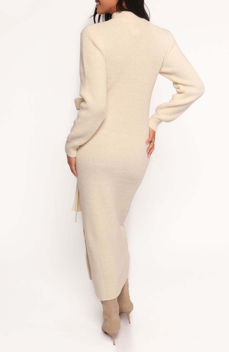 Petal & Pup Aerin Long Sleeve Knit Dress, Alternate, color, Cream