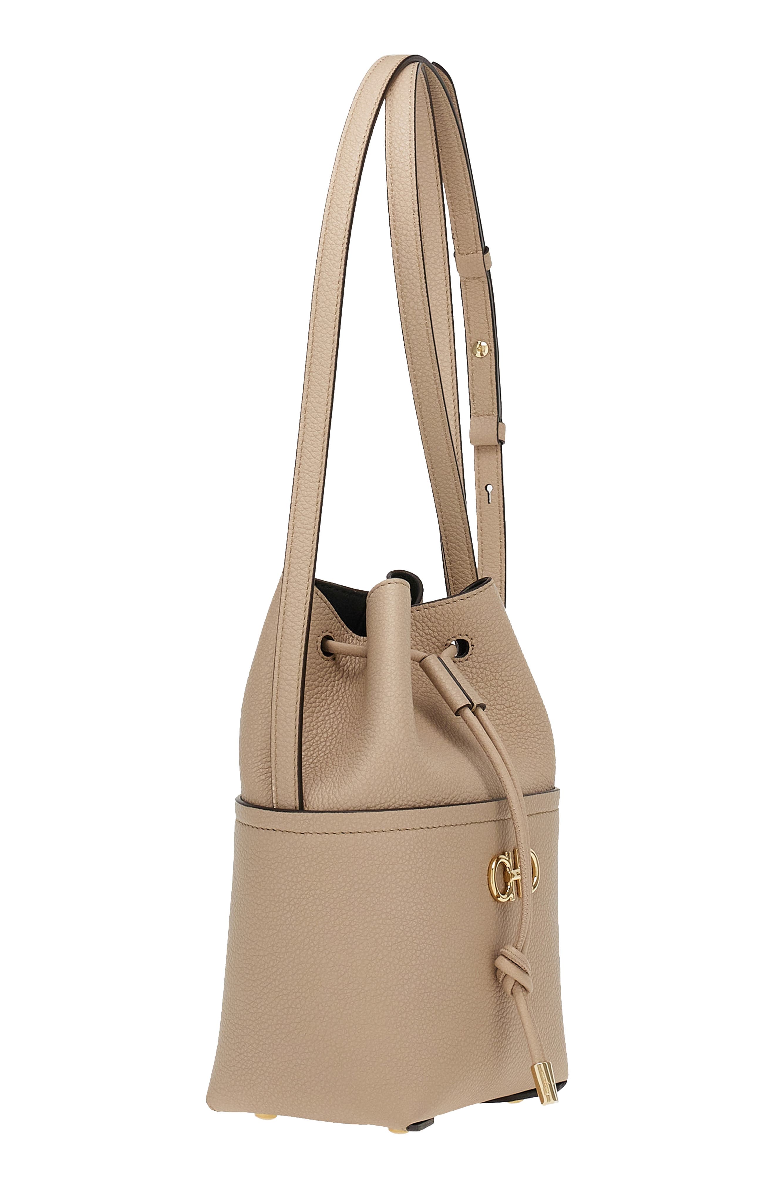 FERRAGAMO Gancio Leather Crossbody Bag, Alternate, color, 