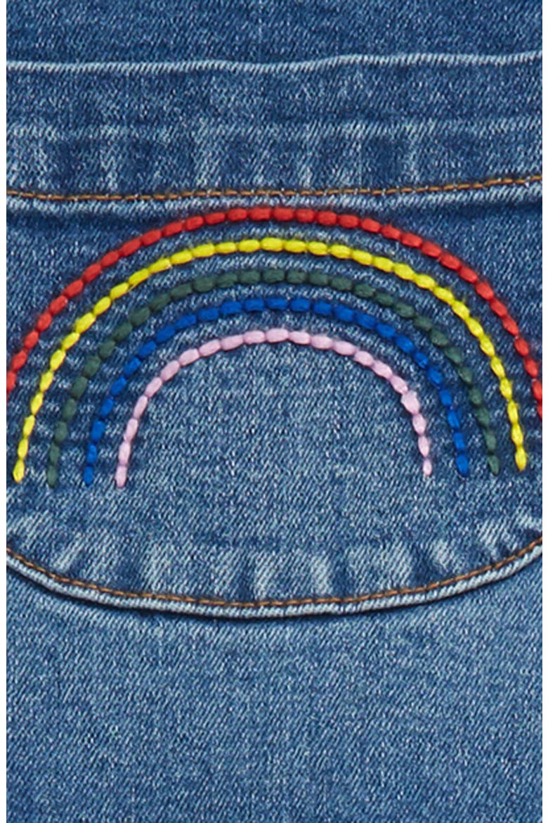 Fun Denim Overalls, Alternate, color, LIGHT VNTGE DENIM RAINBOW