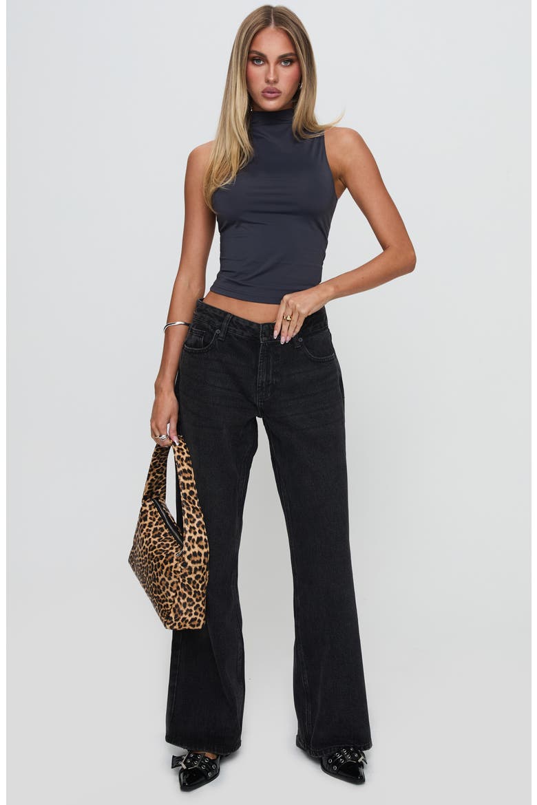 Serenitia Wide Leg Jeans, Alternate, color, WASHED BLACK