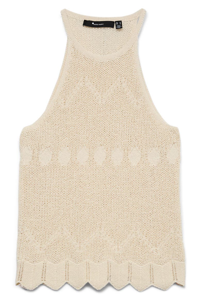 Seashell Sands Pointelle Knit Tank, Alternate, color, BIRCH