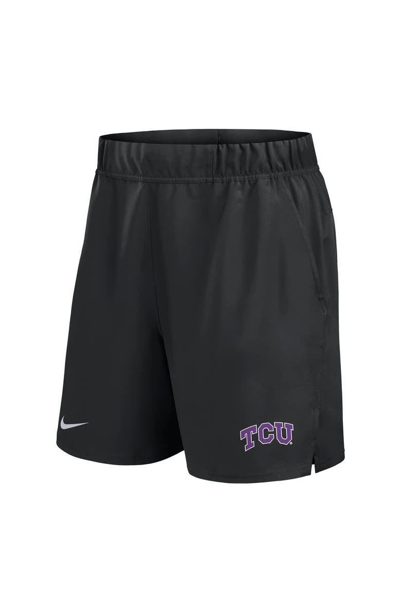Nike Men's Nike Black TCU Horned Frogs Performance Victory Shorts, Alternate, color, Black