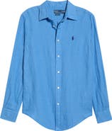 Polo Ralph Lauren Classic Fit Linen Button-Up Shirt