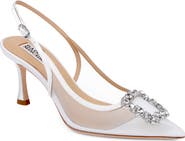 Badgley Mischka Collection Yuta Pointed Toe Slingback Pump