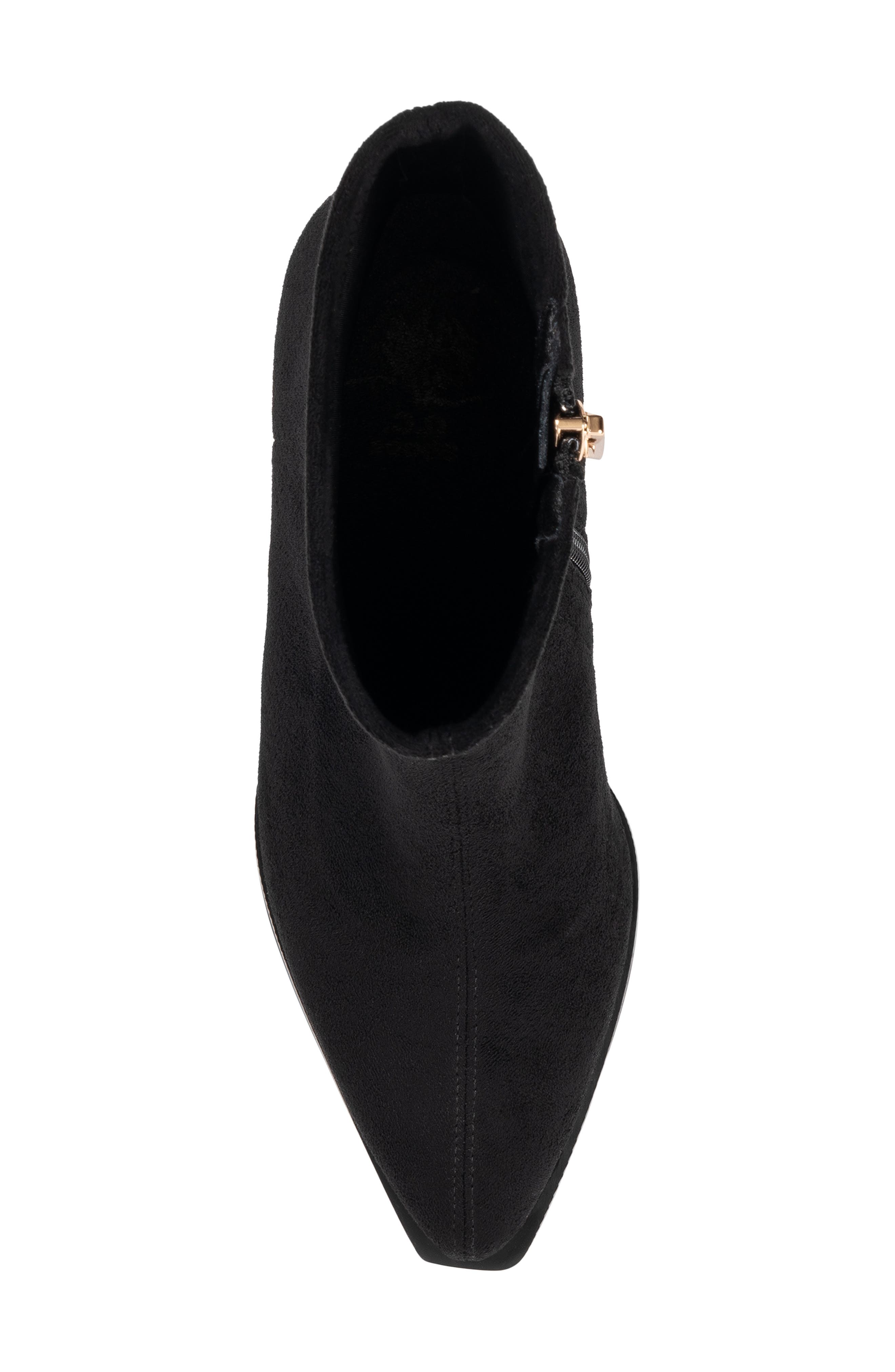 Rolette Faux Leather Ankle Boot, Alternate, color, BLACK SUEDE