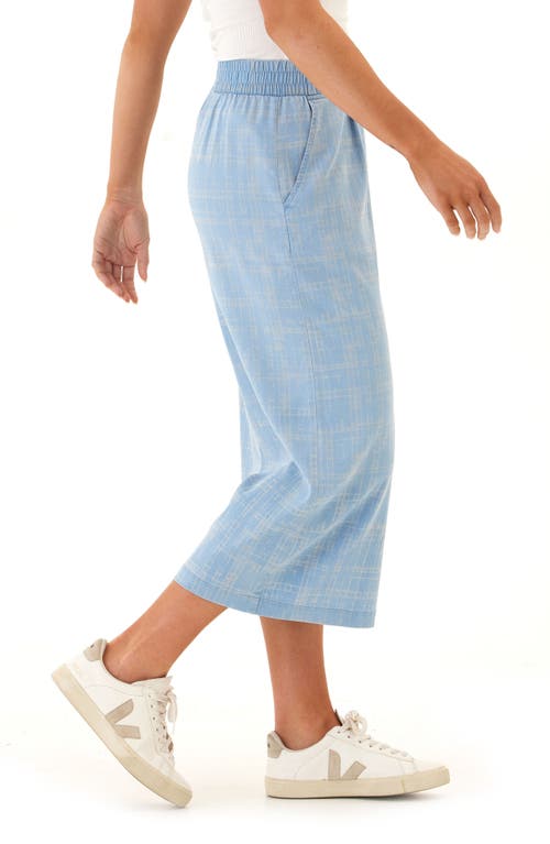 Threads 4 Thought Alora Plaid Stretch Capri Pants In Blue