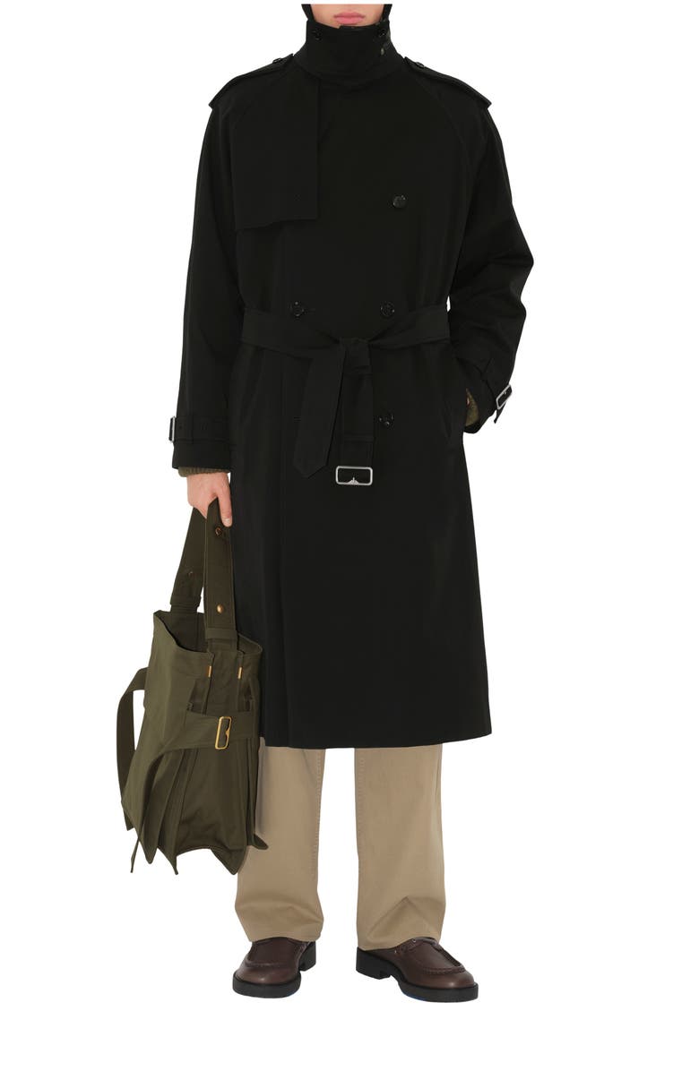 Burberry Long Gabardine Trench Coat, Main, color, 