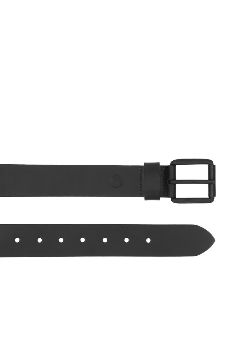 Timberland Leather Belt, Alternate, color, Black