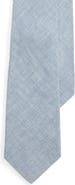 Ralph Lauren Purple Label Light Blue Mélange Linen & Viscose Tie