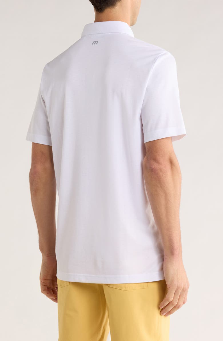TravisMathew Top Recruit Knit Polo, Alternate, color, White