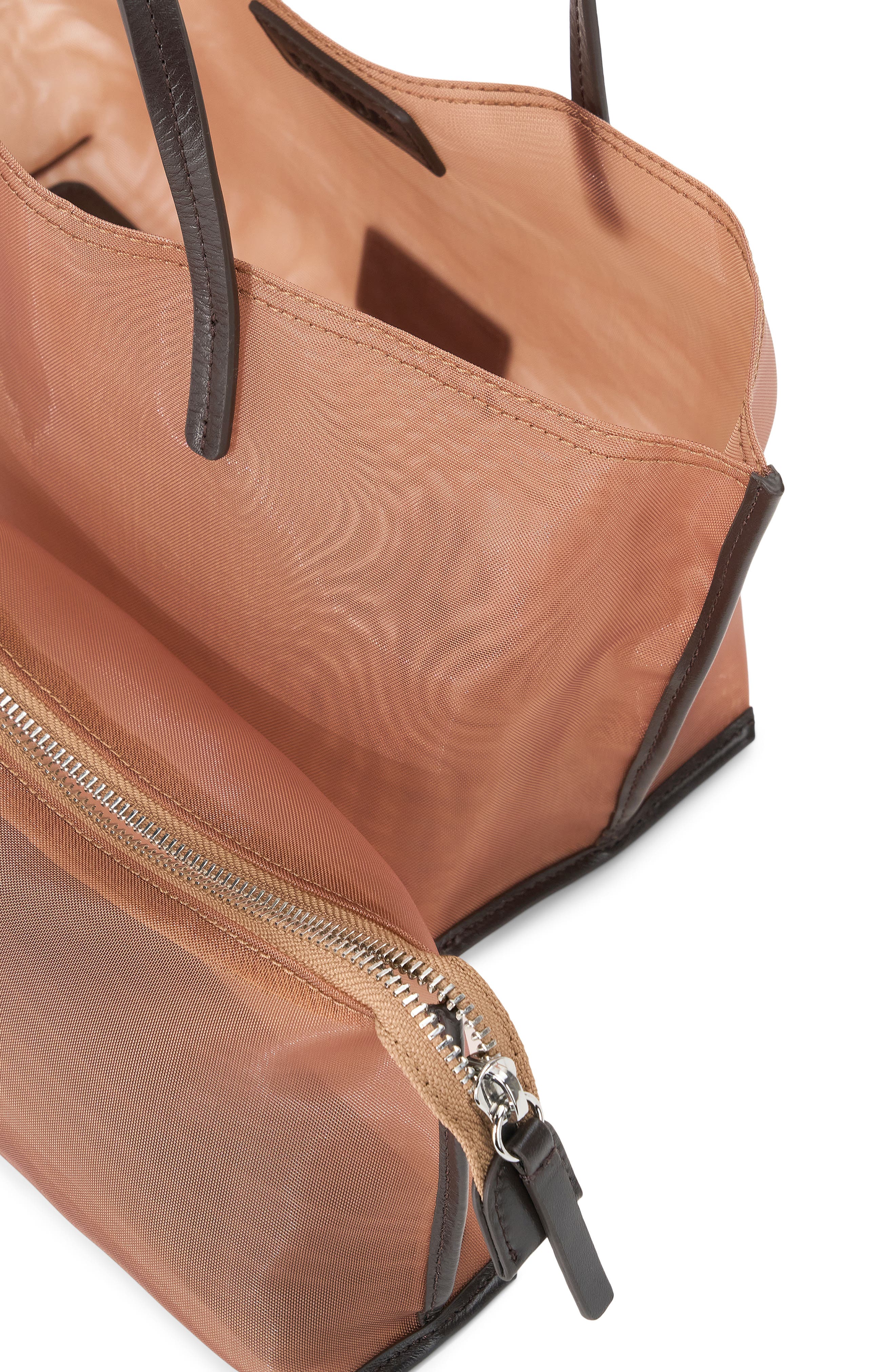 STAUD Mini Christos Mesh Tote, Alternate, color, Camel