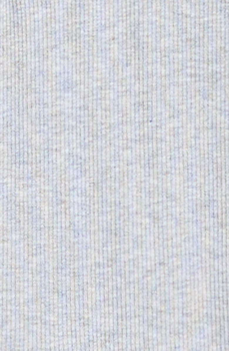 QUINCY MAE Organic Cotton Blend Rib Jumpsuit, Alternate, color, Blue