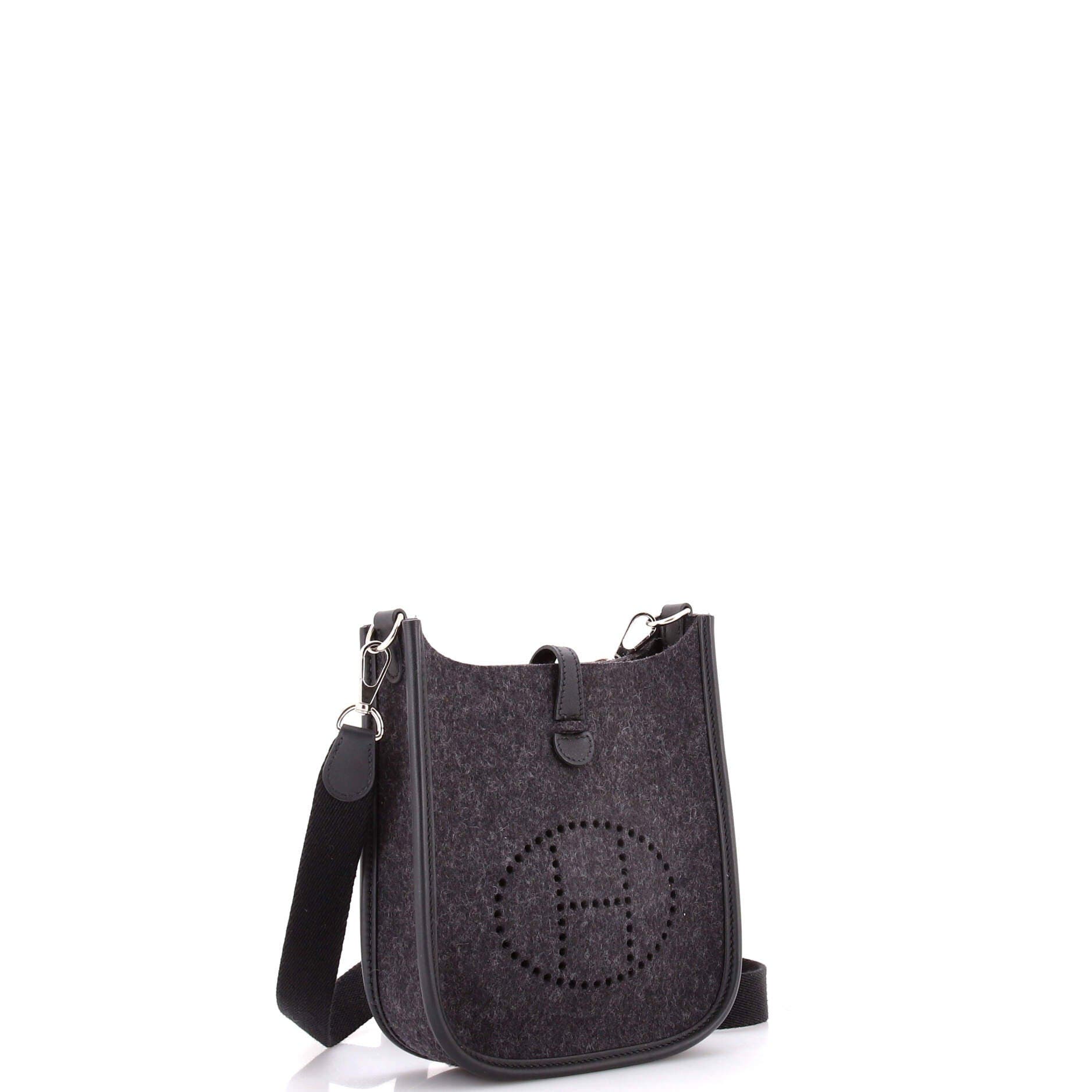 Pre-Owned Hermes Evelyne Bag Gen III Felt TPM, Alternate, color, Gris Moyen