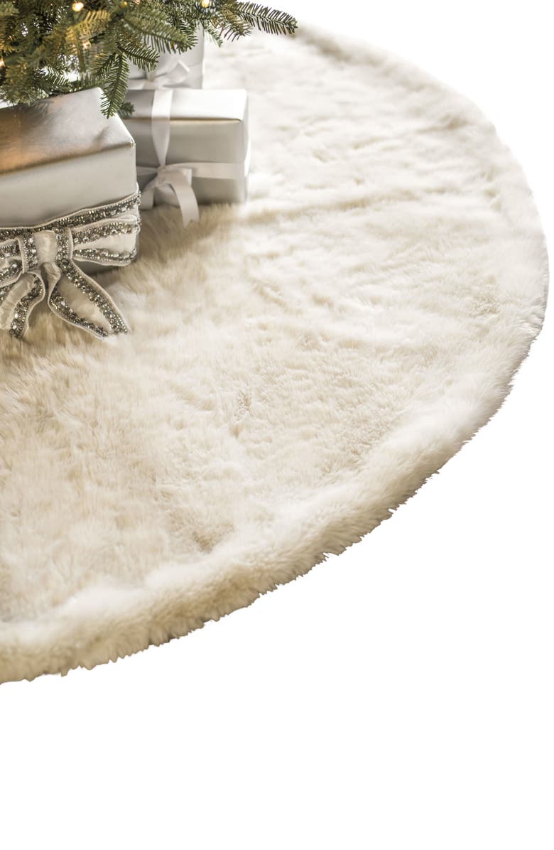 Balsam Hill Lodge Faux Fur Tree Skirt, Alternate, color, 