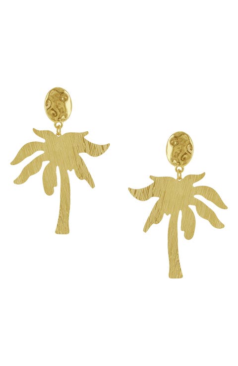 Palm Paradise Drop Earrings