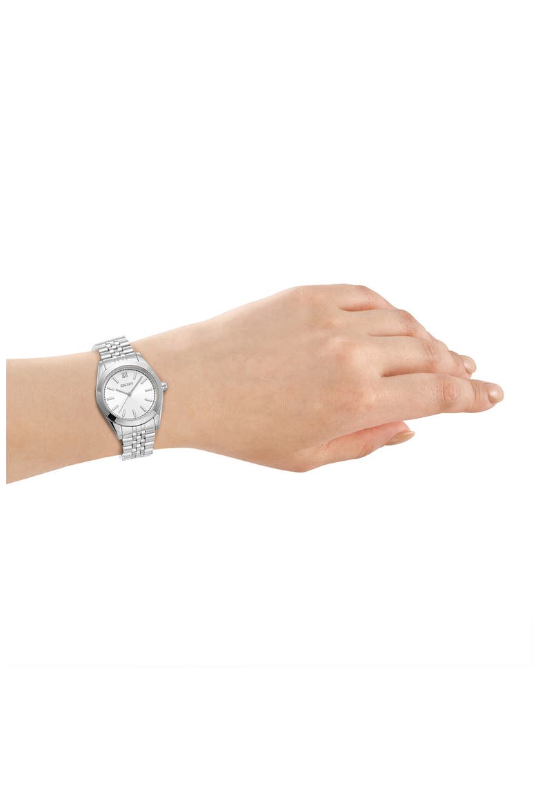 Nolita Midi Bracelet Watch, 32mm, Alternate, color, SILVER