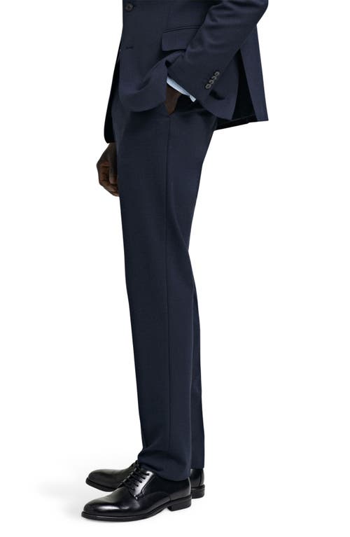 Mango Milan Slim Fit Suit Pants In Blue