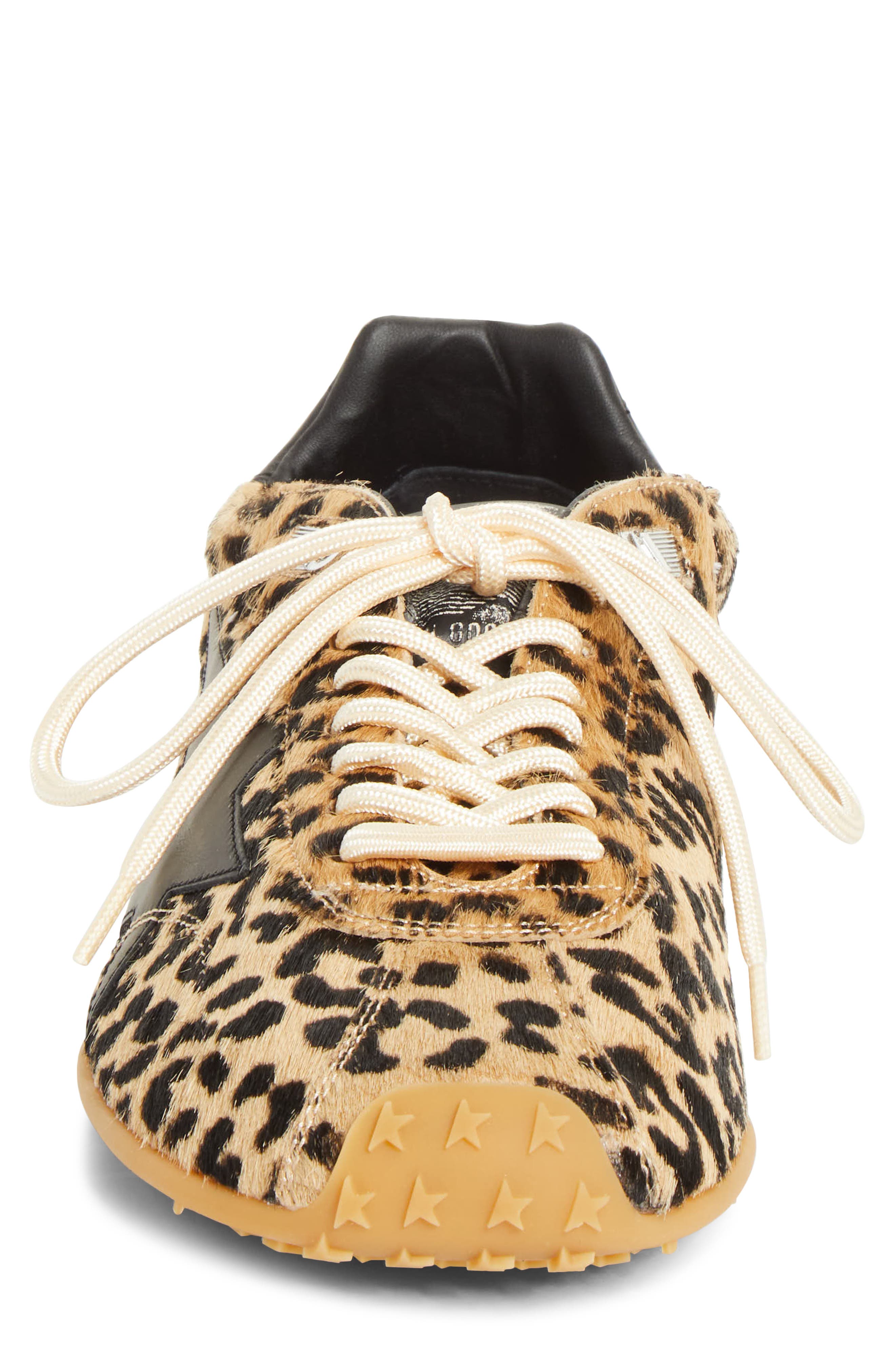 Golden Goose Marathon Speed Genuine Calf Hair Sneaker, Alternate, color, Brown/ Black Leo