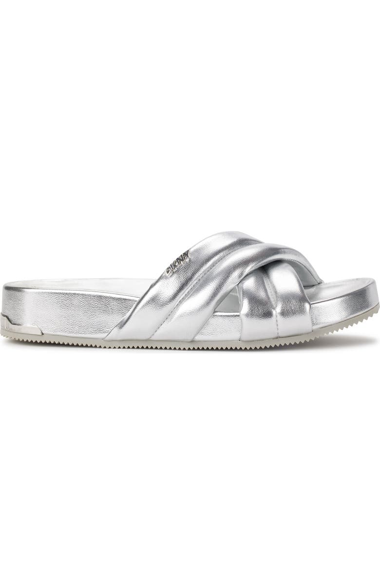 DKNY Crisscross Strap Slide Sandal, Alternate, color,