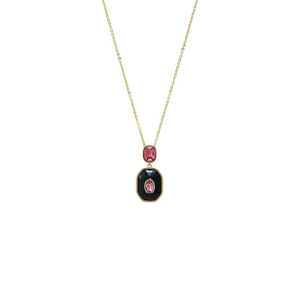 BY ADINA EDEN Multi-Color Octagon Crystal Necklace (Women) | Nordstrom