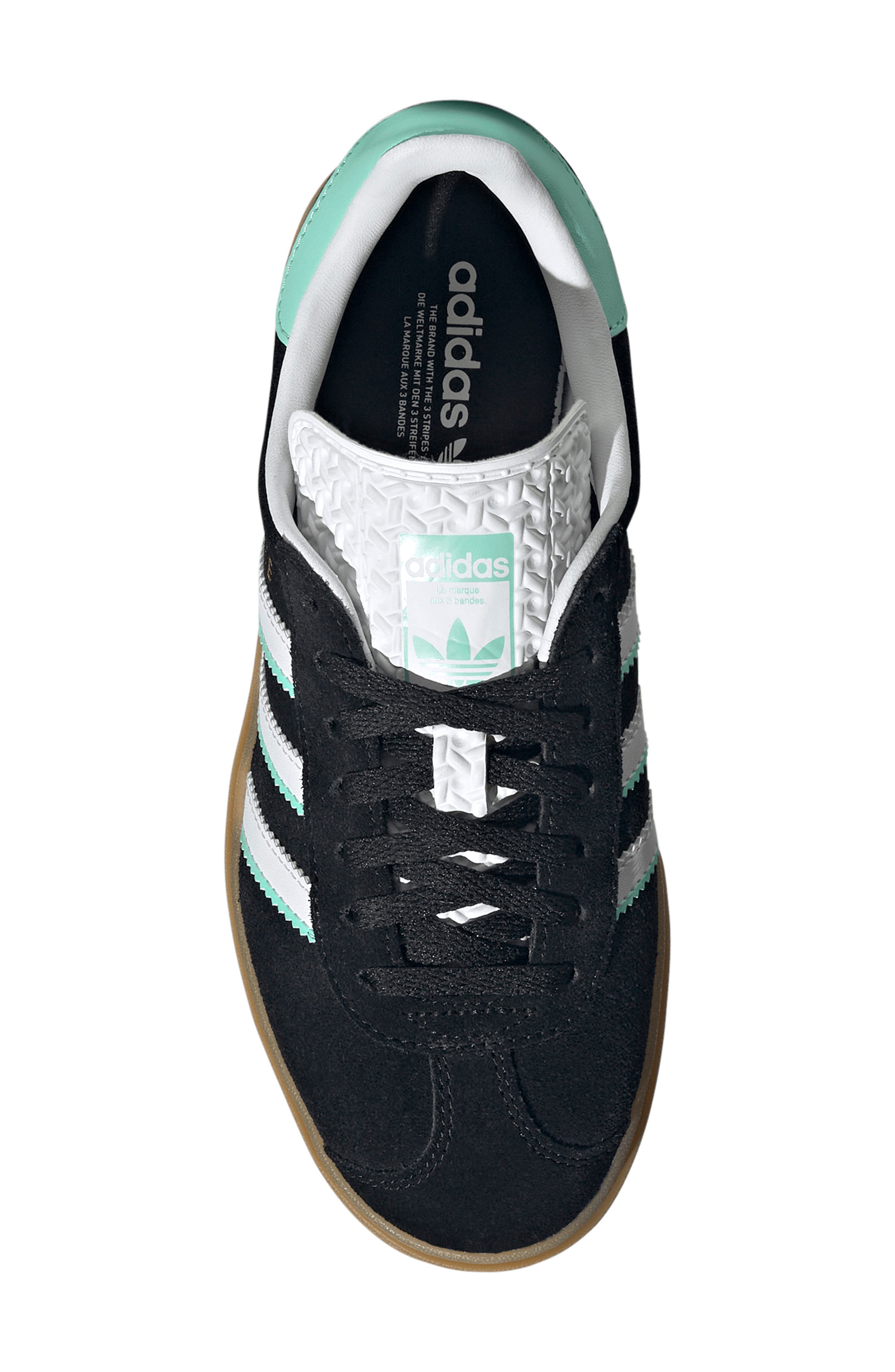 adidas Kids' Gazelle Bold Sneaker, Alternate, color, Core Black