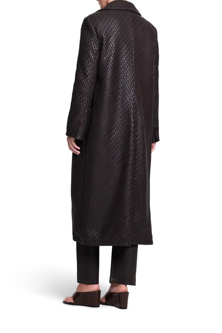 Mattie Leather Coat, Alternate, color, TURKISH COFFEE