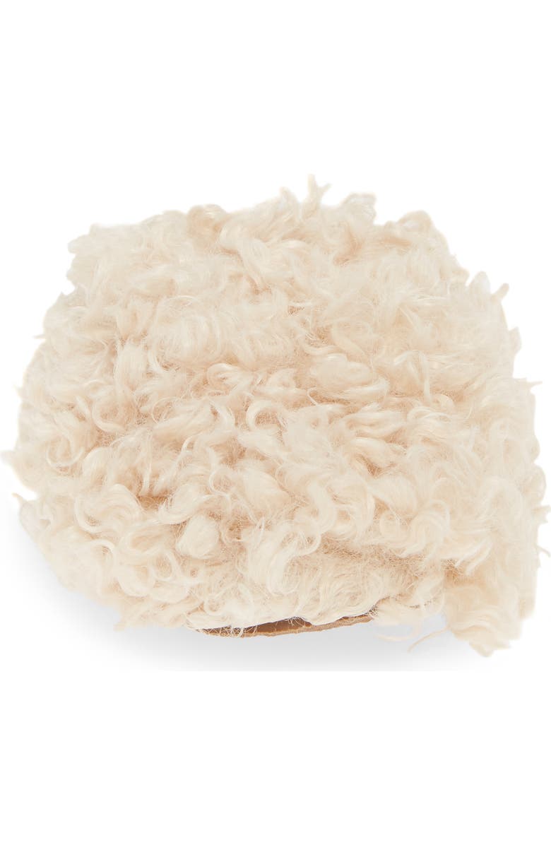 Madewell The Scuff Curly Faux Fur Slipper, Alternate, color,