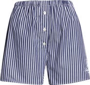 Sporty & Rich Vendome Stripe Cotton Boxer Shorts