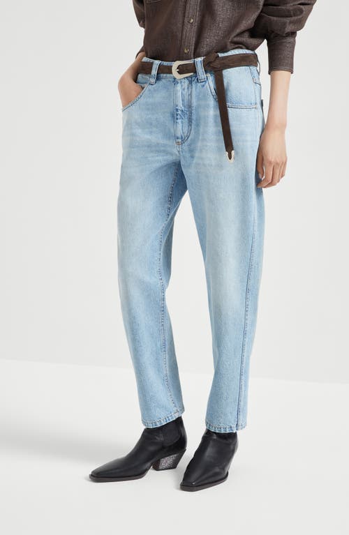 Brunello Cucinelli Straight Trousers In Blue