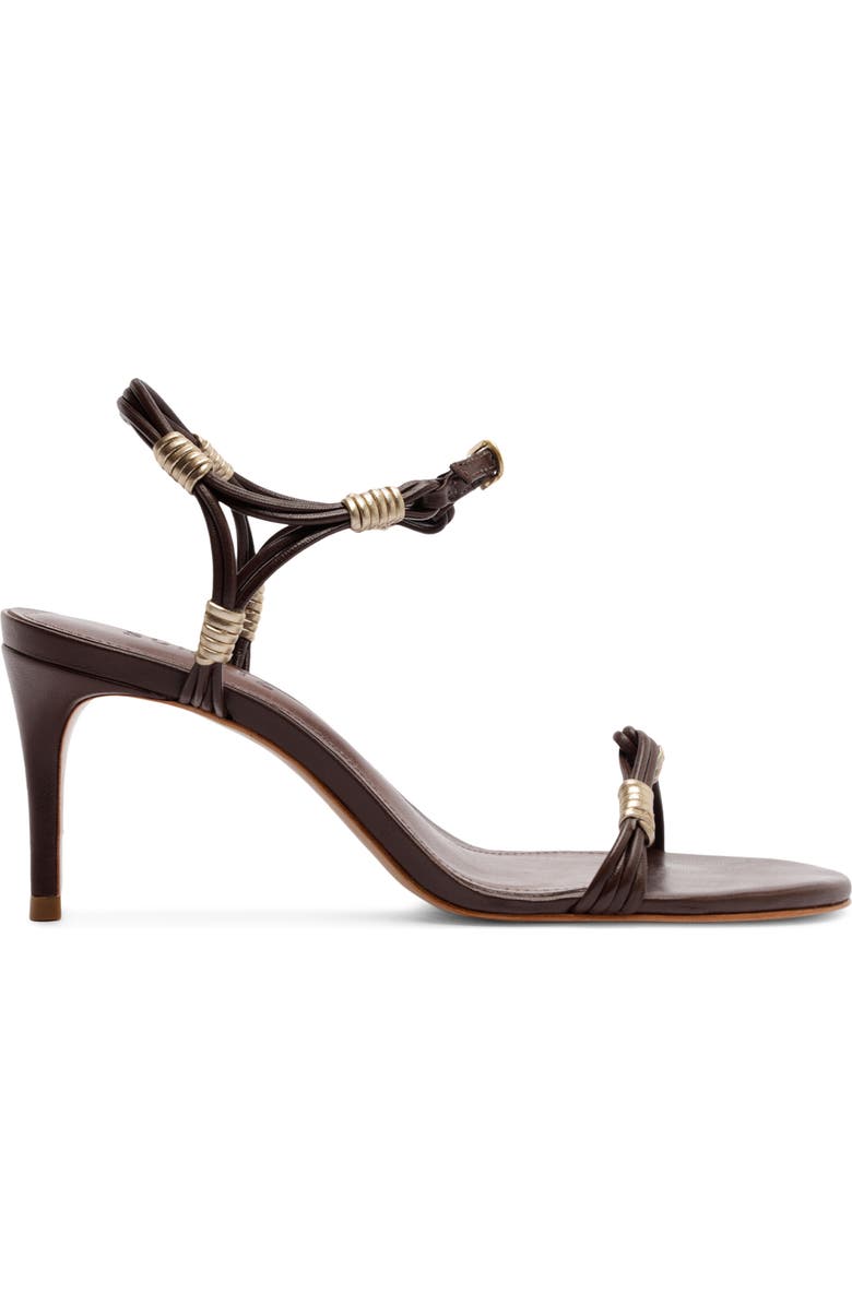 Schutz Nara Ankle Strap Sandal, Alternate, color, Root Brown