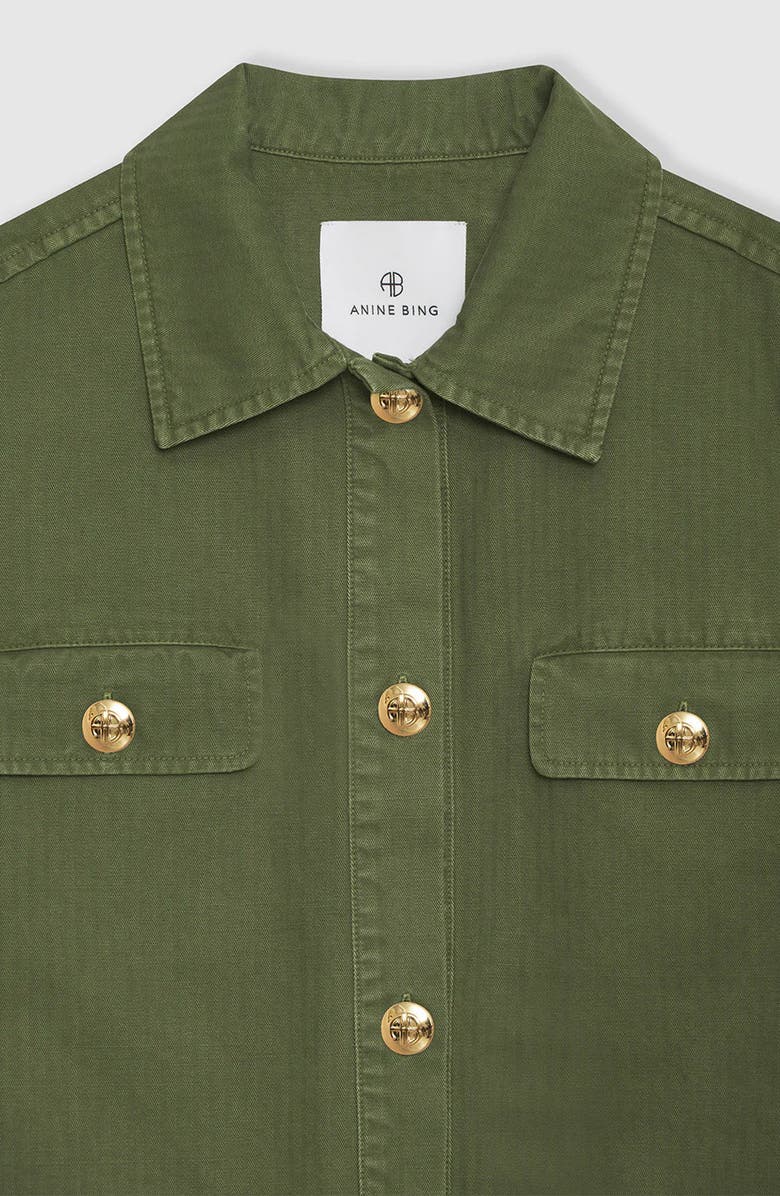 ANINE BING Corey Jacket, Alternate, color, Army Green