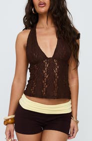 Princess Polly Cruizer Lace Halter Top