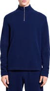 Theory Geder Quarter Zip Wool Sweater