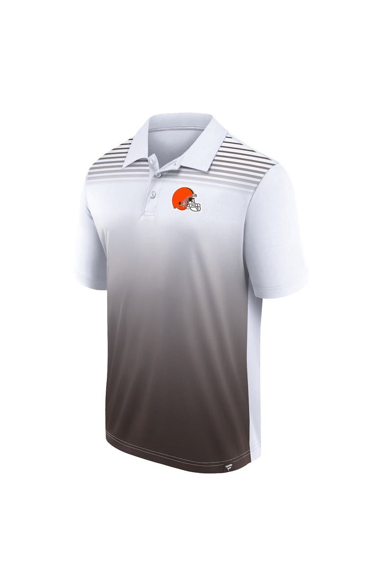 FANATICS Men's Fanatics Branded White/Brown Cleveland Browns Sandlot Game Polo, Alternate, color,