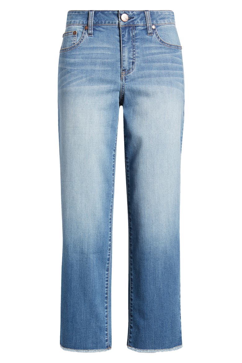 Raw Hem Crop Straight Leg Jeans, Alternate, color, VERNON