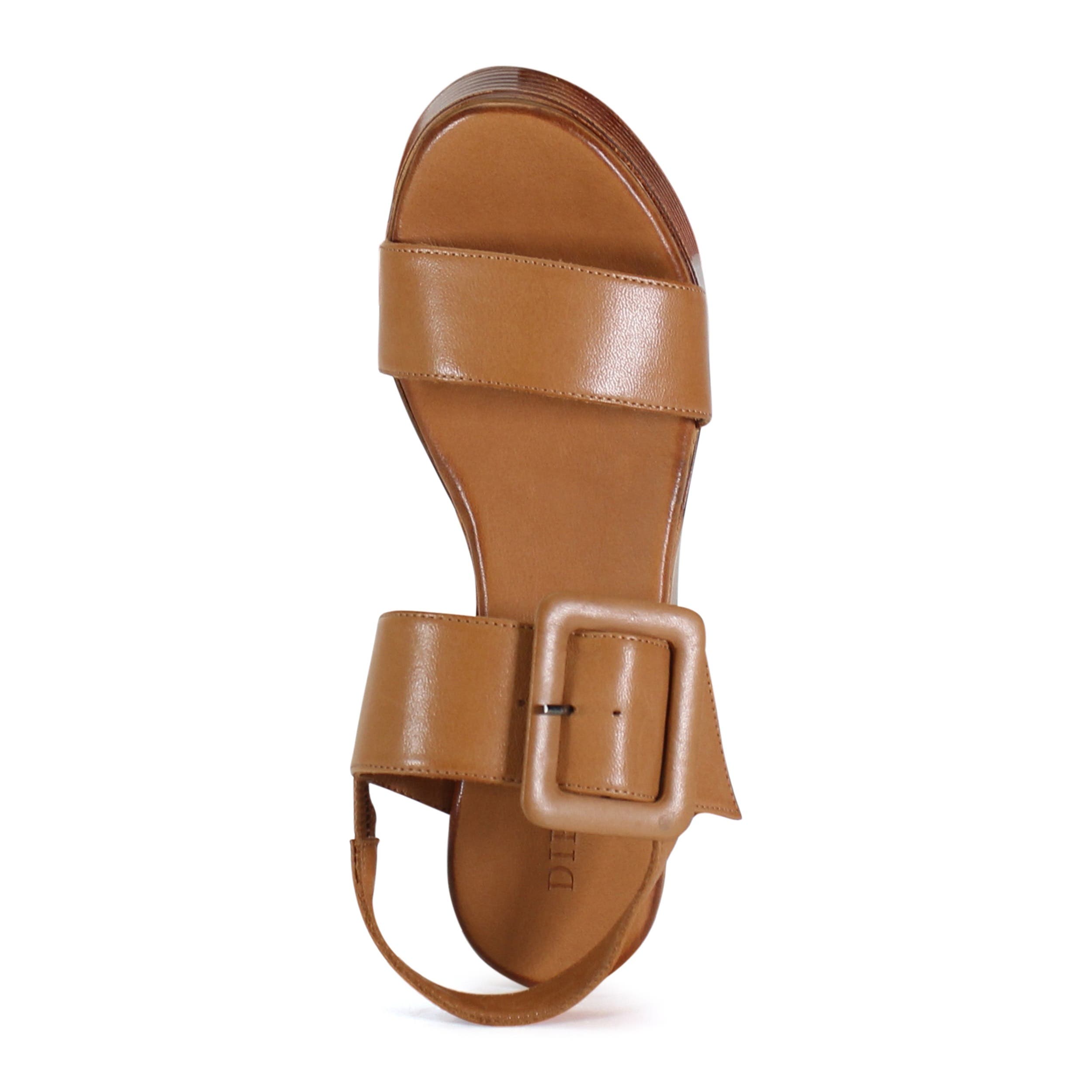 SEEN IT ALL Leather Double Strap Slingback Wedge, Alternate, color, Coconut