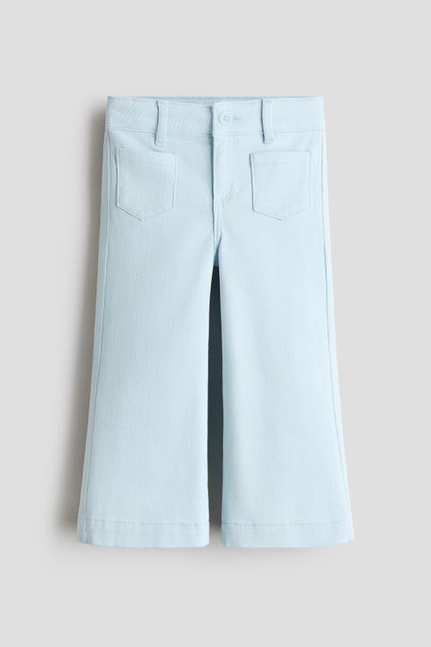 Flared Twill Trousers