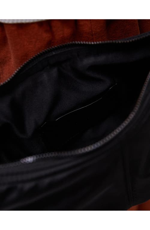 Topshop Nylon Crossbody Bag In Black