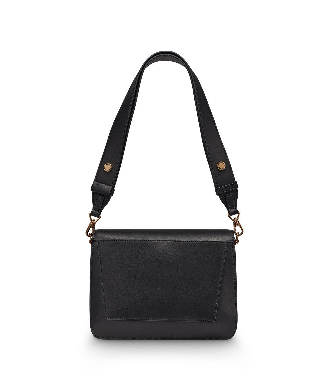 KARL LAGERFELD PARIS Madelyn Shoulder, Alternate, color, Black/Gold
