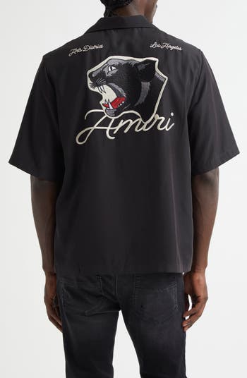 Panther Patch Bowling Shirt
