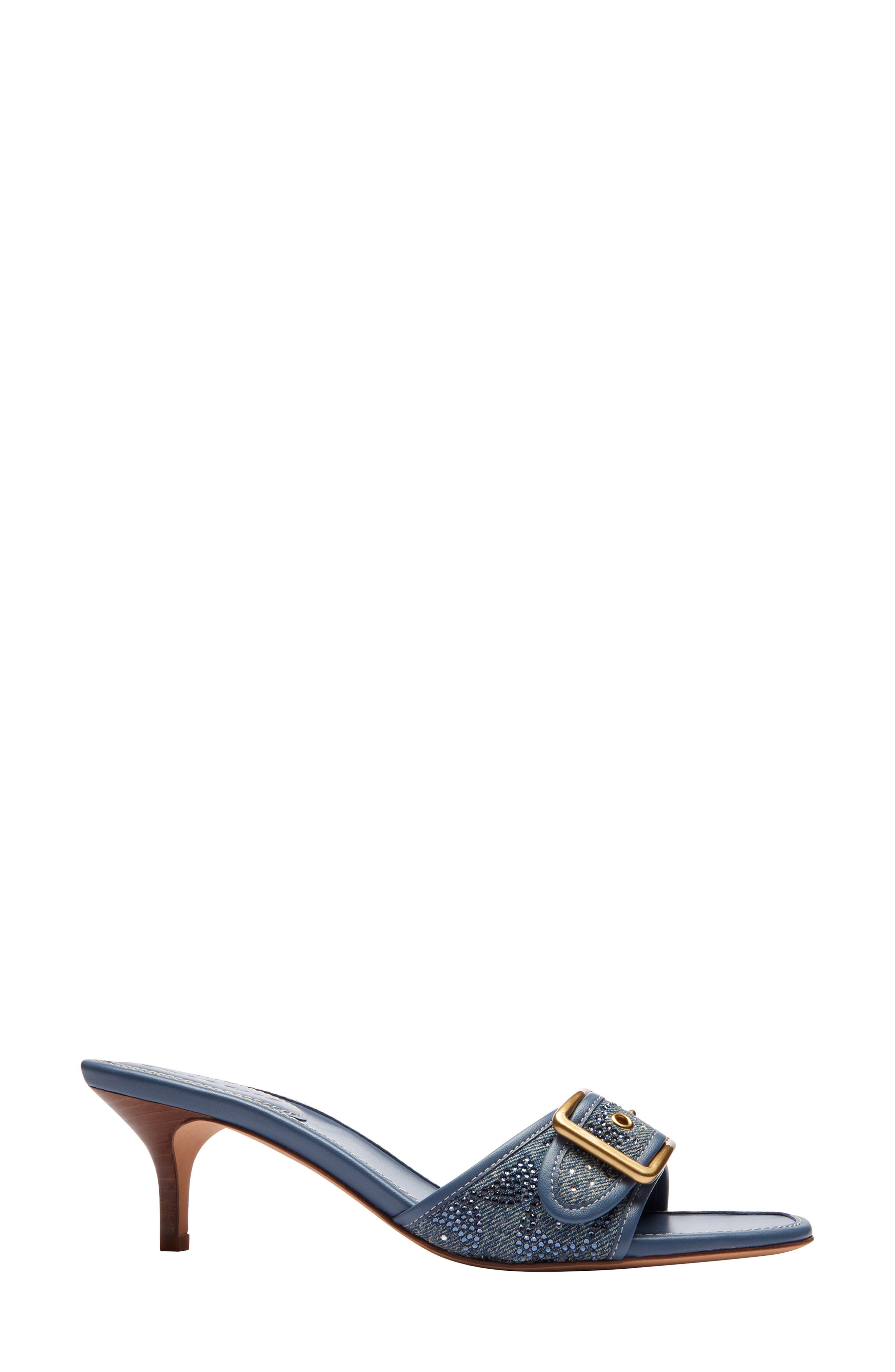 COACH Margot Crystal Sandal, Alternate, color, Denim.