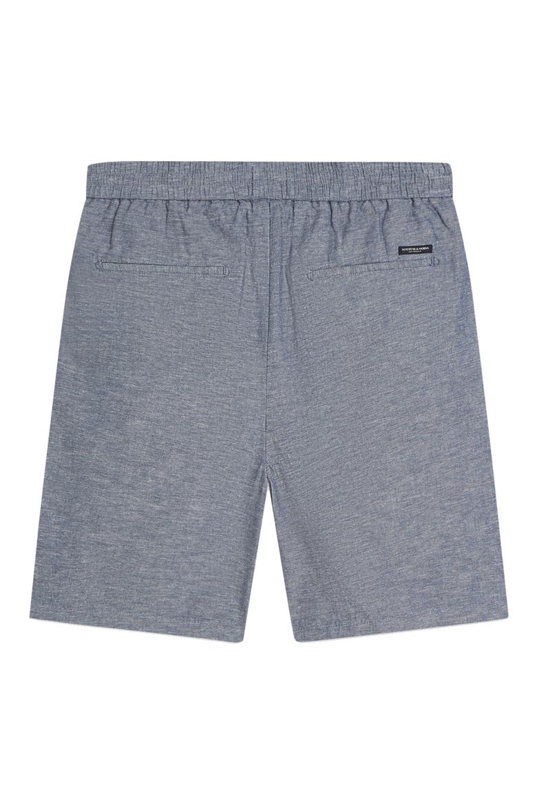 Cotton & Linen Regular Fit Shorts, Alternate, color, ENSIGN BLUE