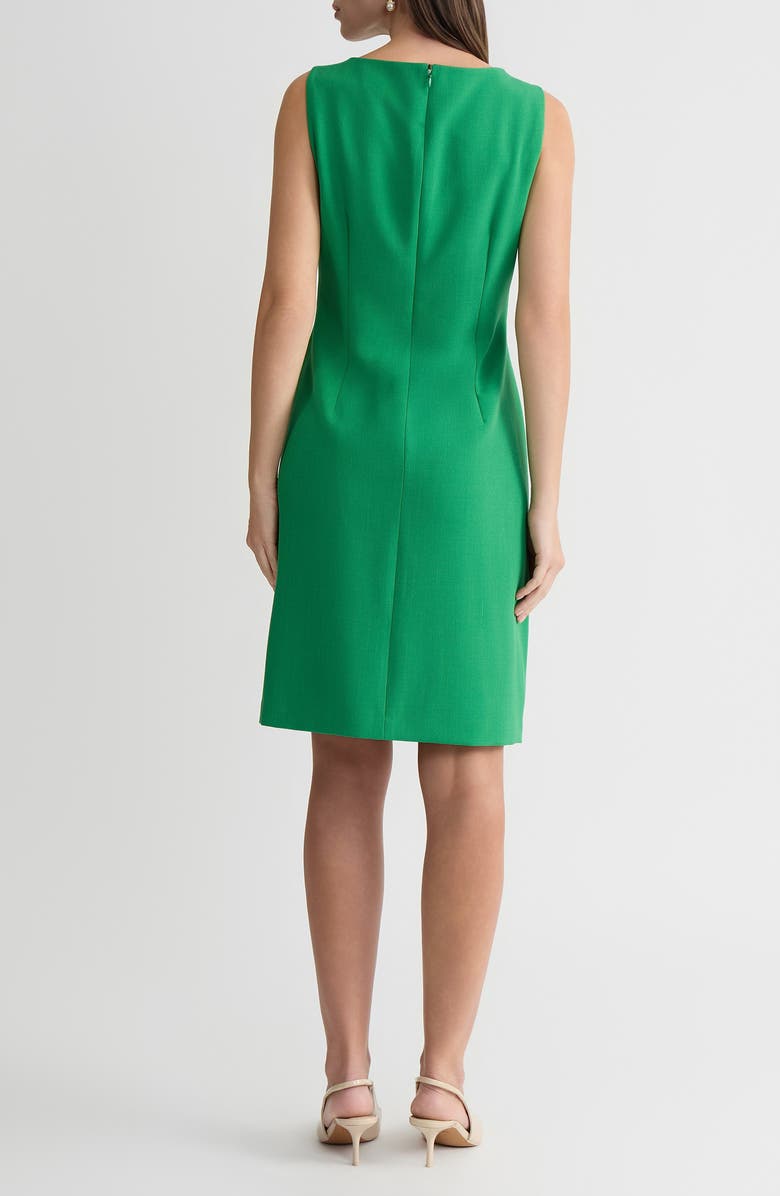 KASPER Belted Sheath Dress, Alternate, color, Lush Green