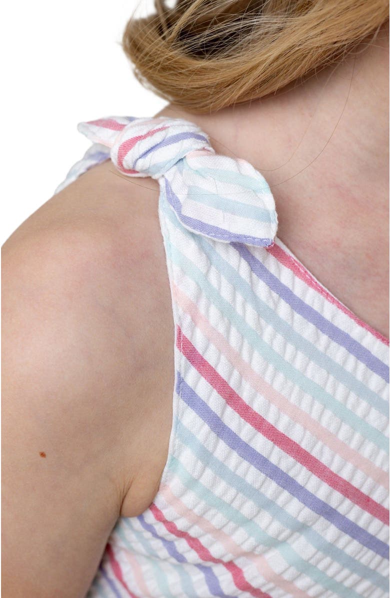 Hope & Henry Girls' Organic Seersucker Bow Shoulder Dress, Toddler, Alternate, color,