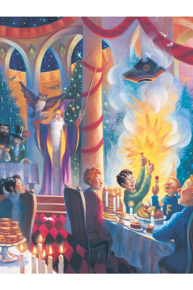 Christmas at Hogwarts 1000 Piece Puzzle, Alternate, color, No Color