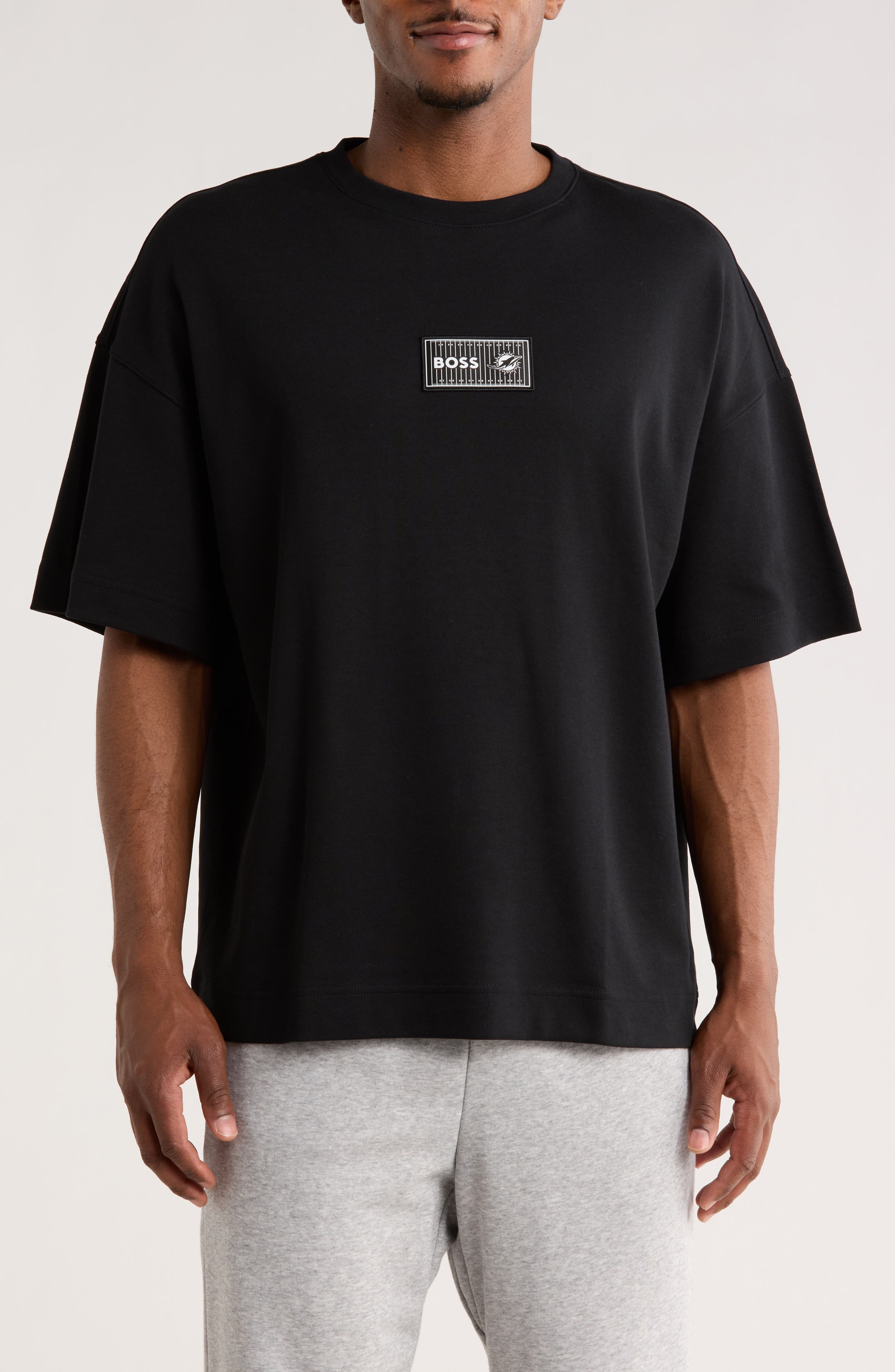 BOSS x NFL Miami Dolphins Patch T-Shirt