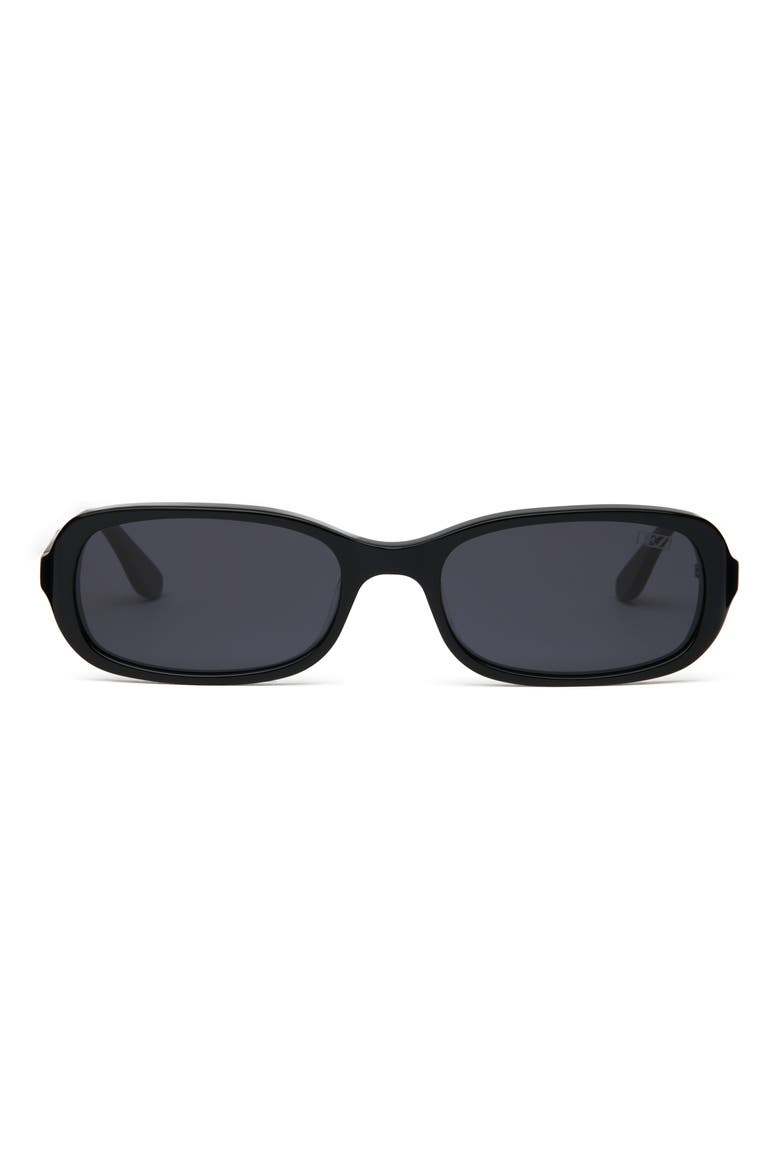 Cindy 54mm Oval Sunglasses, Main, color, BLACK / BLACKOUT