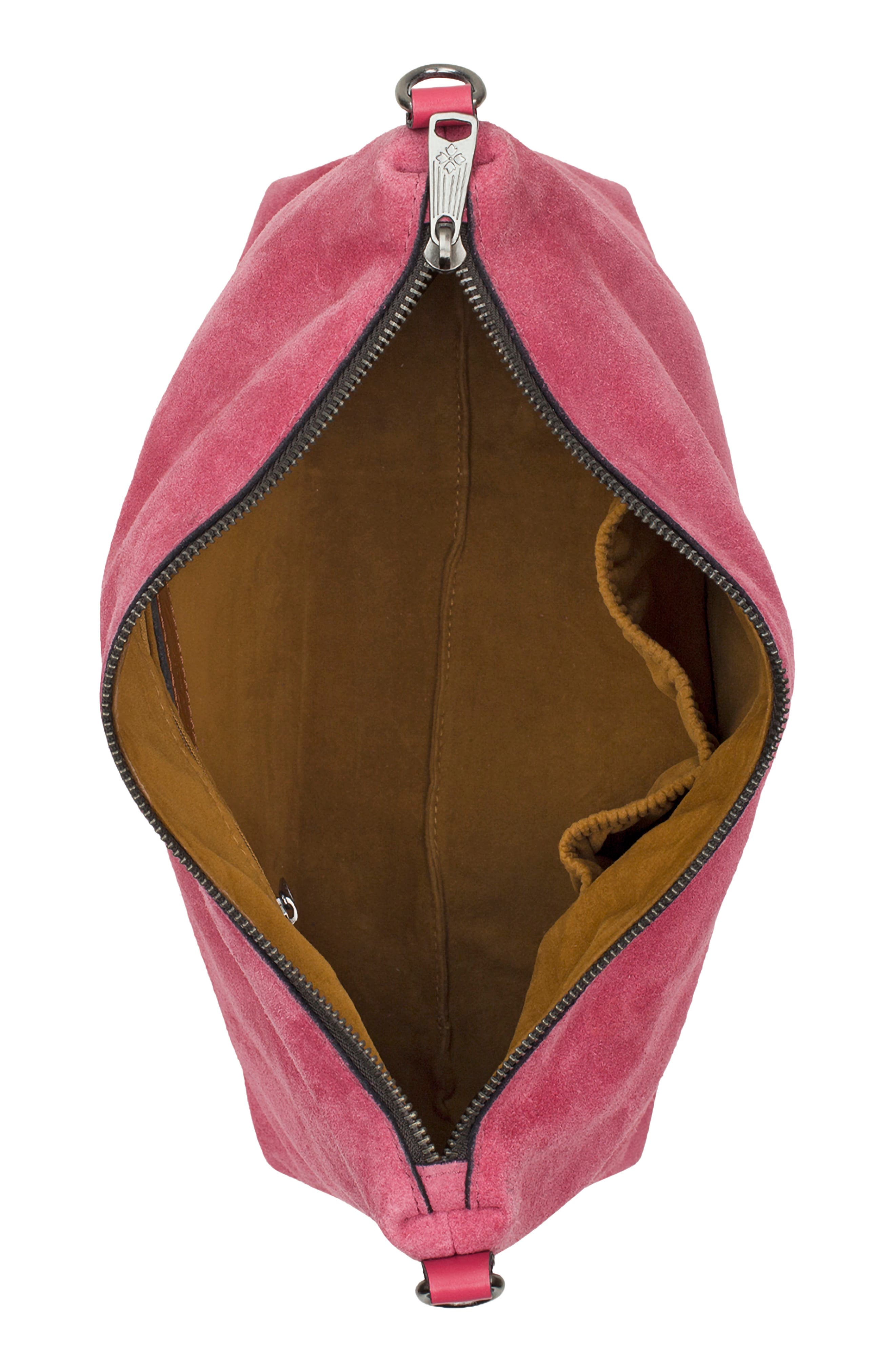 Maura Leather Crossbody Bag, Alternate, color, PETAL PINK